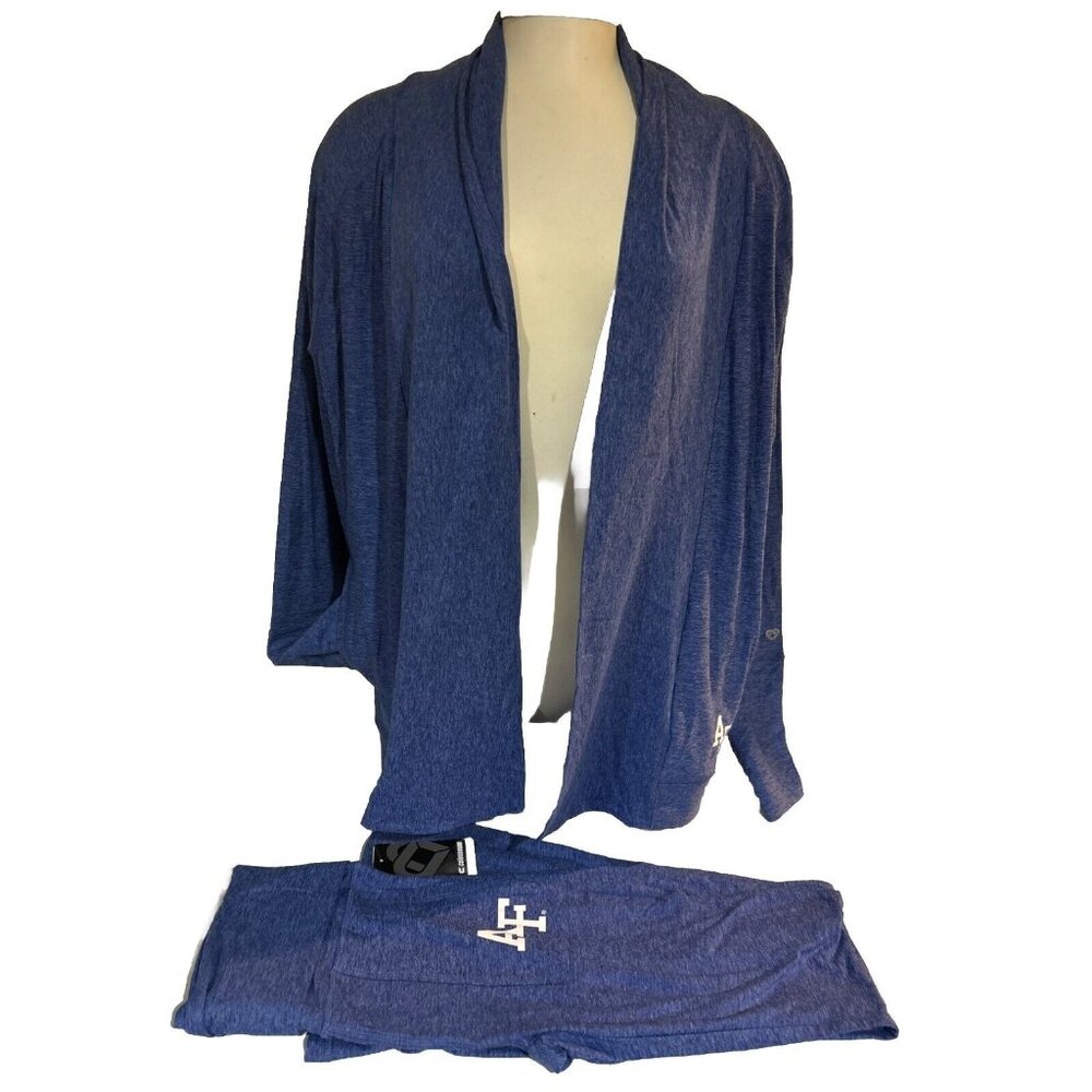 NEW Air Force Falcons AF Colosseum Athletics Blue Cardigan Sweater Pants Set M